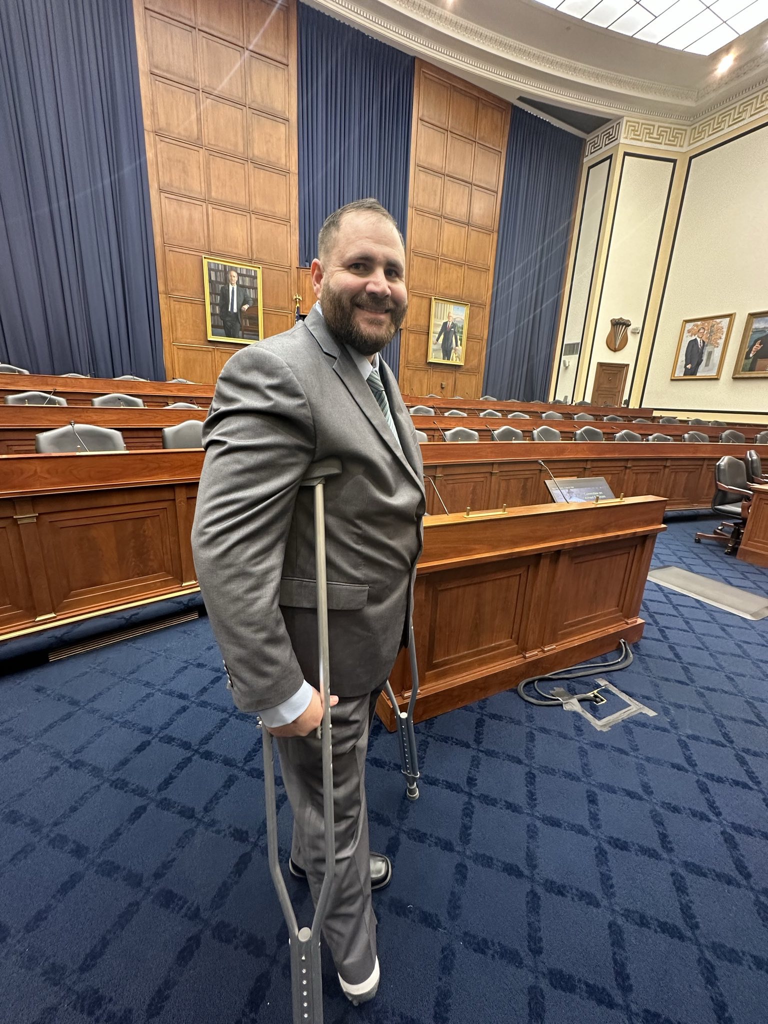 Monty attending the Congressional Unexploded Ordnance and Demining Caucus