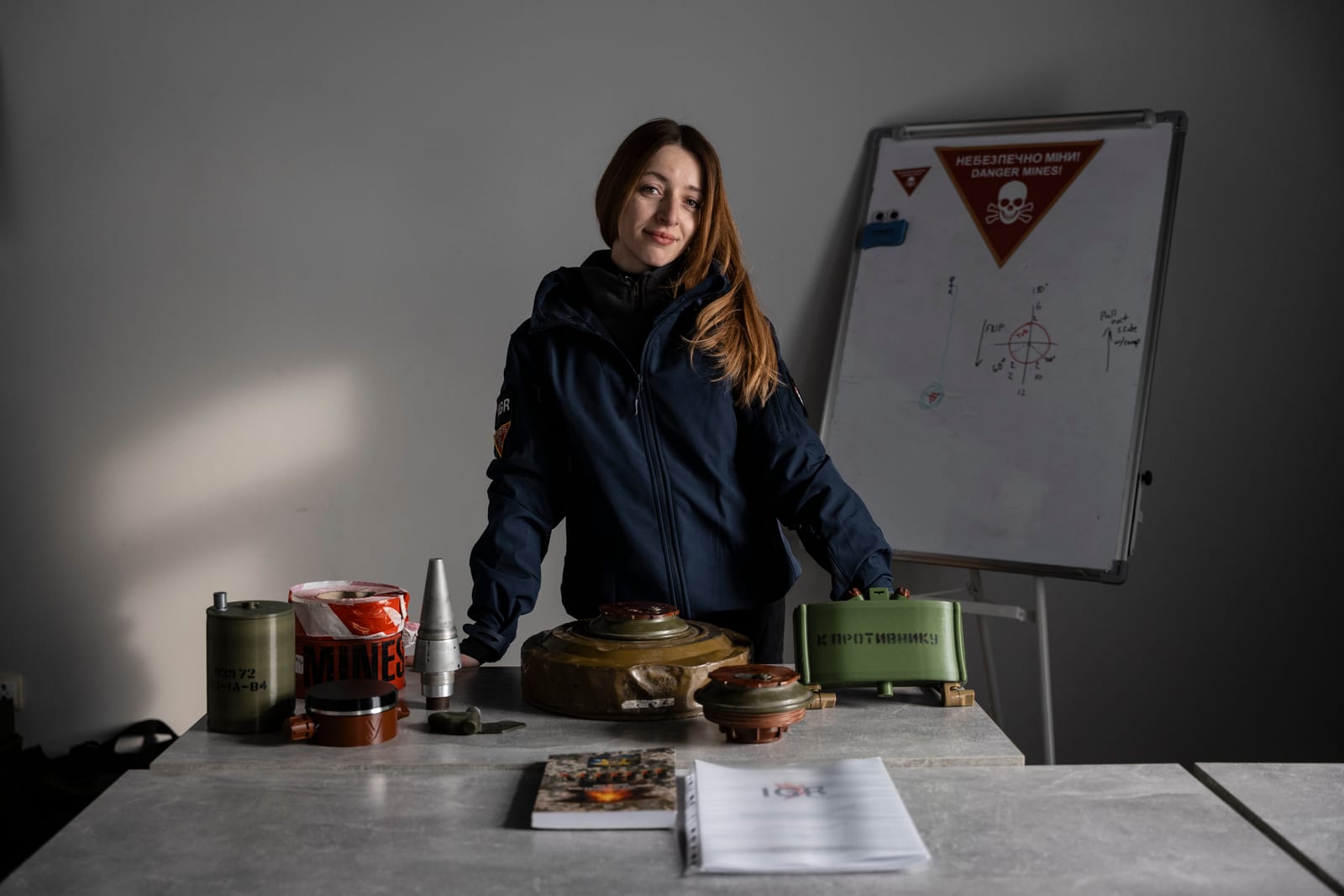 Olha Ilchenko, Executive Director of IGR Ukraine, in a technical training room